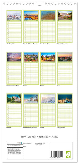 Tallinn - Eine Reise in die Hauptstadt Estlands. (CALVENDO Familienplaner 2026)