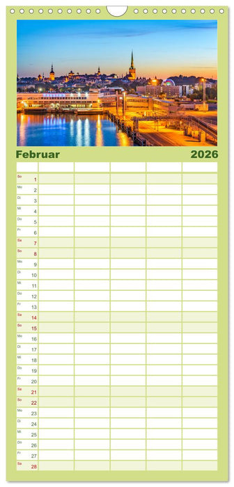 Tallinn - Eine Reise in die Hauptstadt Estlands. (CALVENDO Familienplaner 2026)