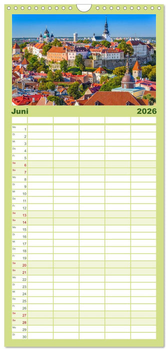 Tallinn - Eine Reise in die Hauptstadt Estlands. (CALVENDO Familienplaner 2026)