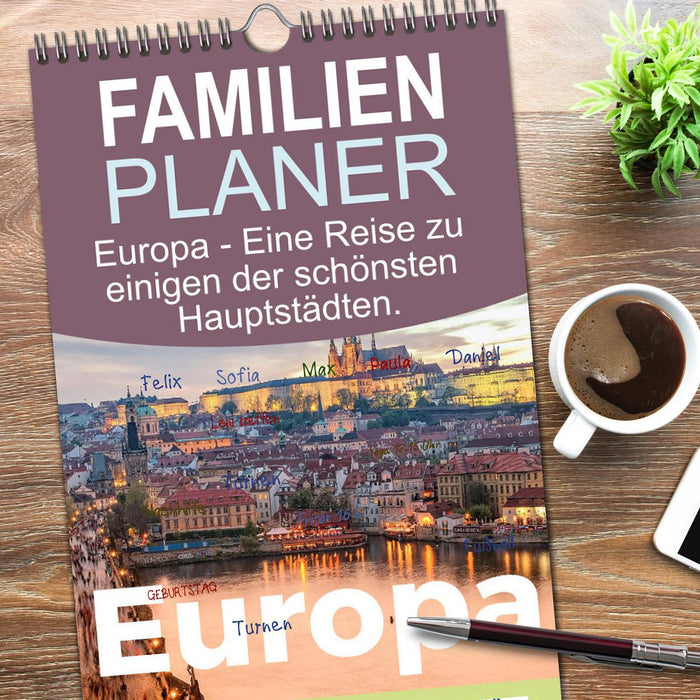 Europa - Eine Reise zu einigen der schönsten Hauptstädten. (CALVENDO Familienplaner 2026)