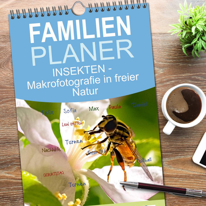 INSEKTEN - Makrofotografie in freier Natur (CALVENDO Familienplaner 2026)