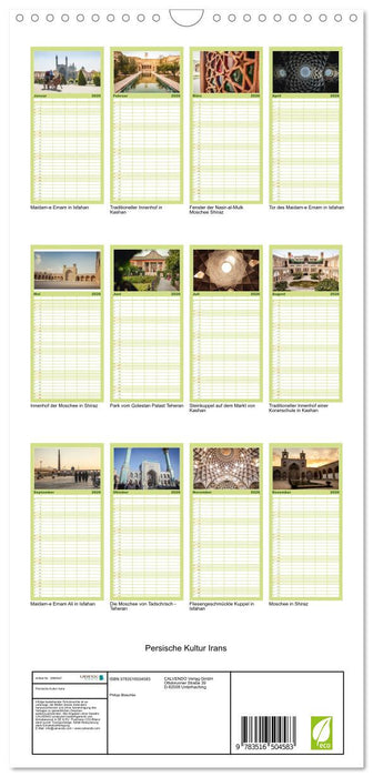 Persische Kultur Irans (CALVENDO Familienplaner 2026)