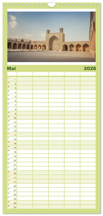 Persische Kultur Irans (CALVENDO Familienplaner 2026)