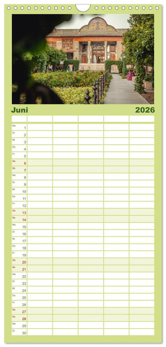 Persische Kultur Irans (CALVENDO Familienplaner 2026)