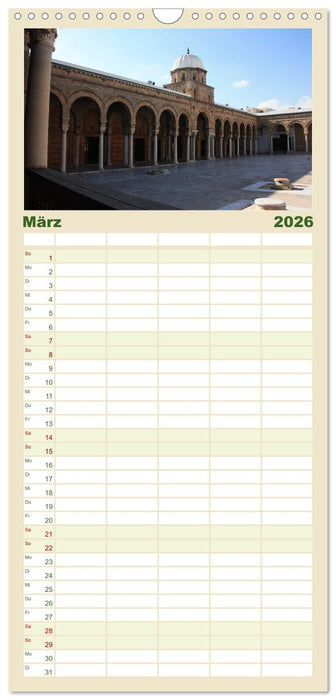 Tunesien - mediterrane Brücke zum Orient (CALVENDO Familienplaner 2026)