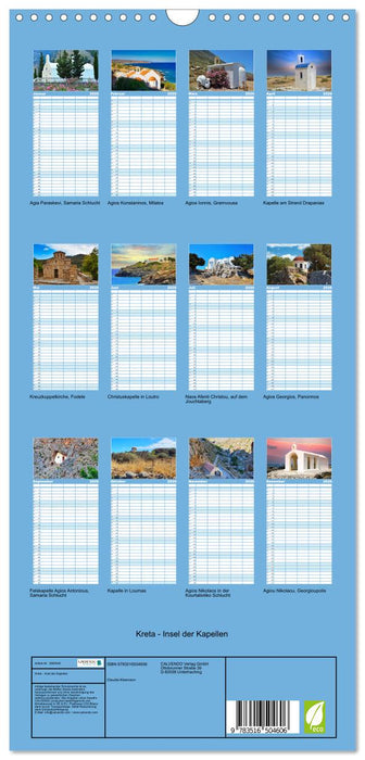 Kreta - Insel der Kapellen (CALVENDO Familienplaner 2026)