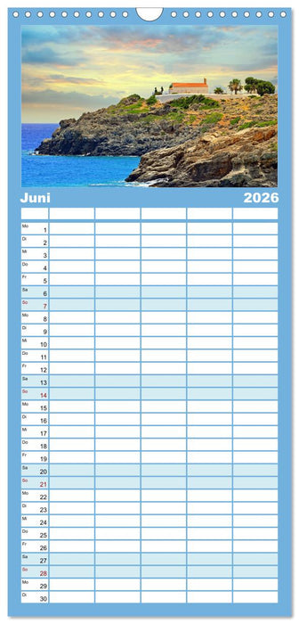 Kreta - Insel der Kapellen (CALVENDO Familienplaner 2026)