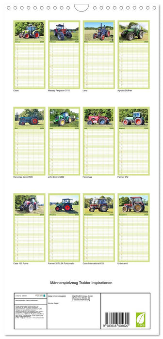 Männerspielzeug Traktor Inspirationen (CALVENDO Familienplaner 2026)