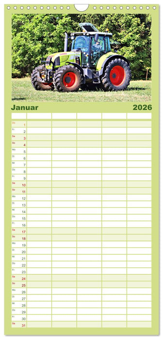 Männerspielzeug Traktor Inspirationen (CALVENDO Familienplaner 2026)