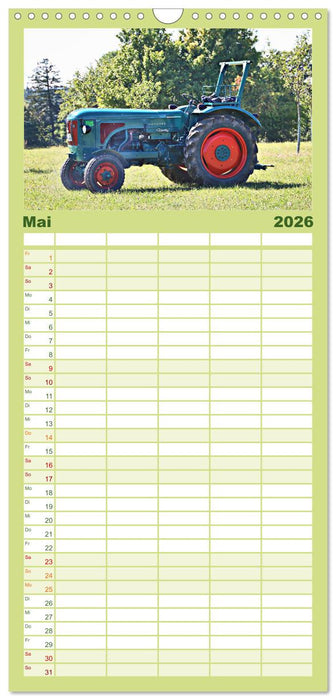 Männerspielzeug Traktor Inspirationen (CALVENDO Familienplaner 2026)