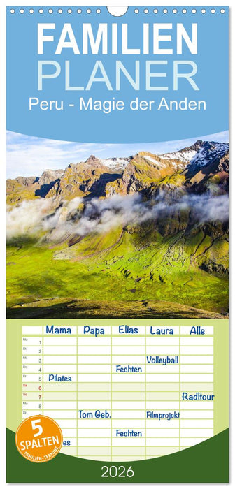 Peru - Magie der Anden (CALVENDO Familienplaner 2026)