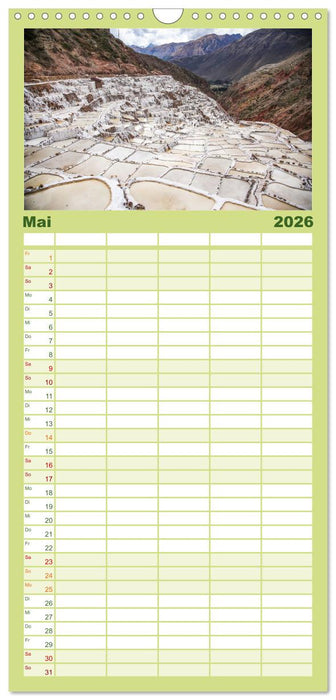 Peru - Magie der Anden (CALVENDO Familienplaner 2026)