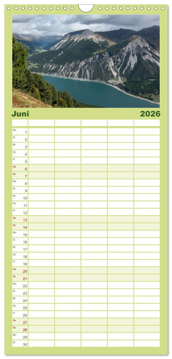 Der Reschensee - ein Panormanen-Abenteuer (CALVENDO Familienplaner 2026)