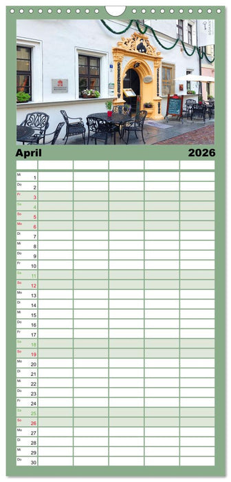 Pirna - Tor zur Sächsischen Schweiz (CALVENDO Familienplaner 2026)