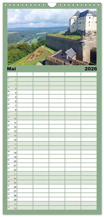 Pirna - Tor zur Sächsischen Schweiz (CALVENDO Familienplaner 2026)