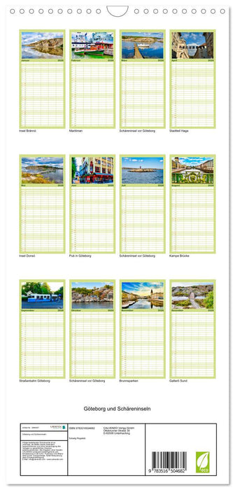 Göteborg und Schäreninseln (CALVENDO Familienplaner 2026)