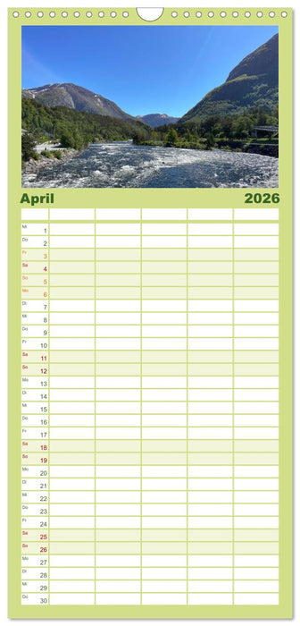 Norwegens wunderschöne Fjorde (CALVENDO Familienplaner 2026)