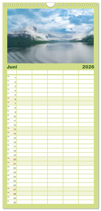 Norwegens wunderschöne Fjorde (CALVENDO Familienplaner 2026)