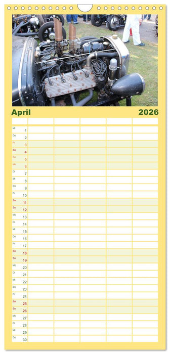 Ford Flathead V8 Motoren (CALVENDO Familienplaner 2026)