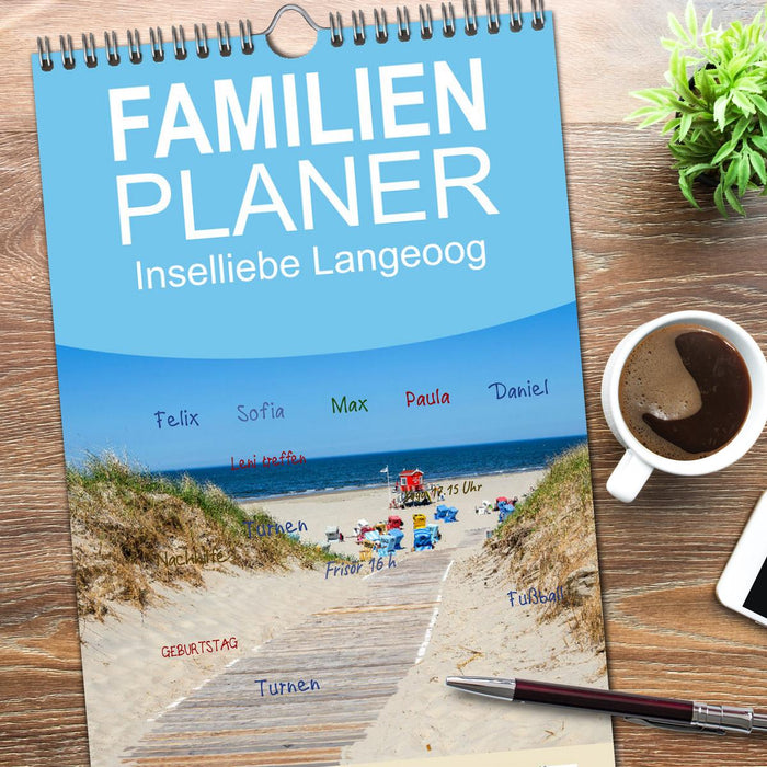 Inselliebe Langeoog (CALVENDO Familienplaner 2026)