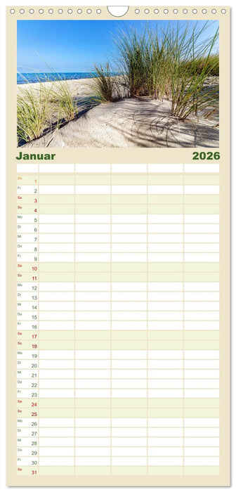 Inselliebe Langeoog (CALVENDO Familienplaner 2026)