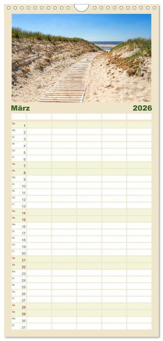 Inselliebe Langeoog (CALVENDO Familienplaner 2026)