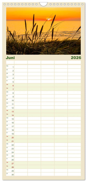 Inselliebe Langeoog (CALVENDO Familienplaner 2026)