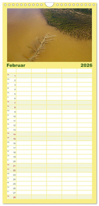 Das Wattenmeer aus der Vogelperspektive (CALVENDO Familienplaner 2026)