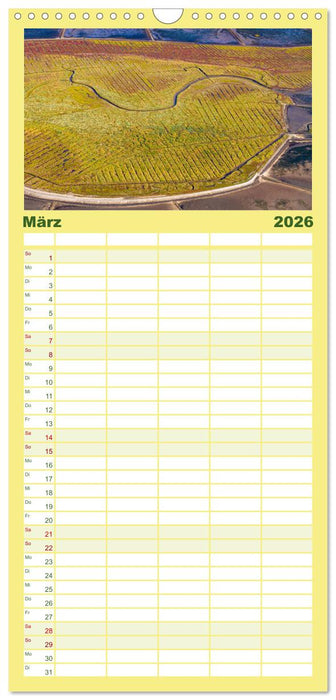 Das Wattenmeer aus der Vogelperspektive (CALVENDO Familienplaner 2026)