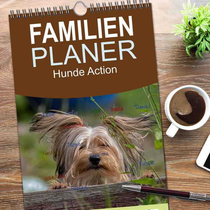 Hunde Action (CALVENDO Familienplaner 2026)