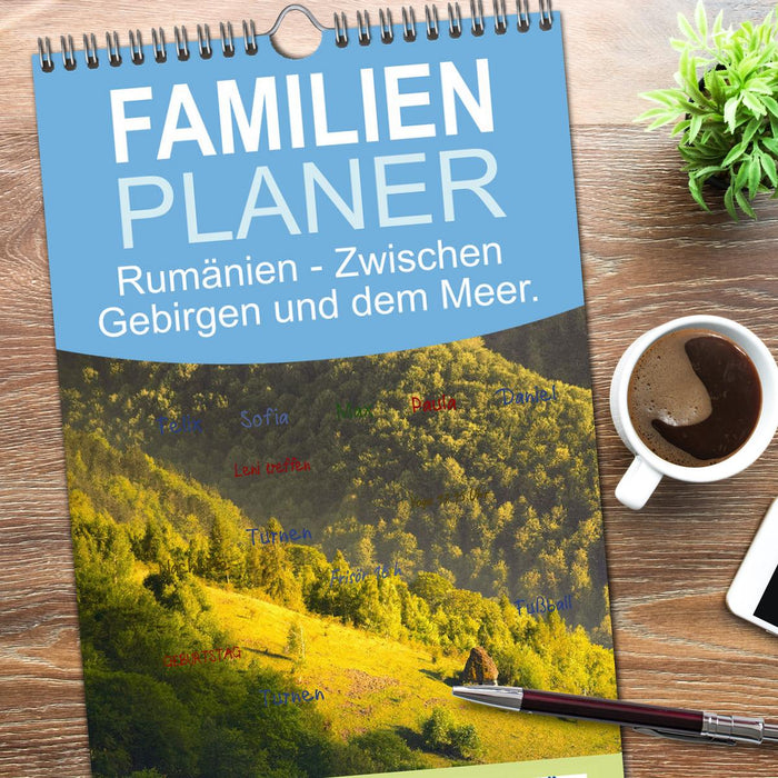 Rumänien - Zwischen Gebirgen und dem Meer. (CALVENDO Familienplaner 2026)