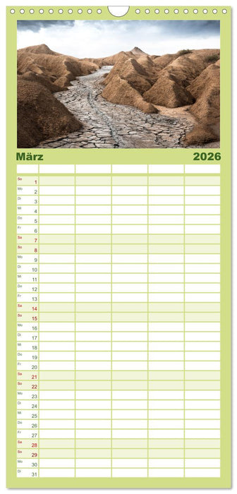 Rumänien - Zwischen Gebirgen und dem Meer. (CALVENDO Familienplaner 2026)