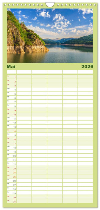 Rumänien - Zwischen Gebirgen und dem Meer. (CALVENDO Familienplaner 2026)