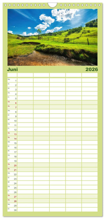 Rumänien - Zwischen Gebirgen und dem Meer. (CALVENDO Familienplaner 2026)