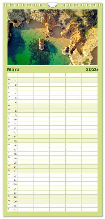 Portugal Luftaufnahmen (CALVENDO Familienplaner 2026)