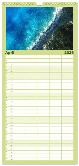 Portugal Luftaufnahmen (CALVENDO Familienplaner 2026)