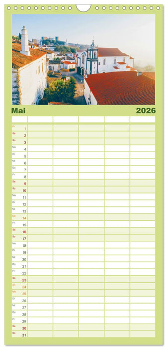 Portugal Luftaufnahmen (CALVENDO Familienplaner 2026)