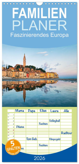 Faszinierendes Europa (CALVENDO Familienplaner 2026)