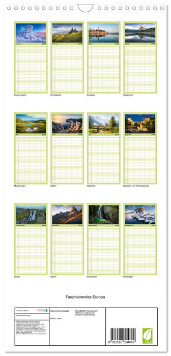 Faszinierendes Europa (CALVENDO Familienplaner 2026)
