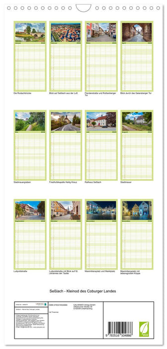 Seßlach - Kleinod des Coburger Landes (CALVENDO Familienplaner 2026)