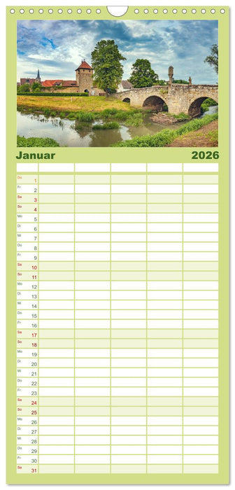 Seßlach - Kleinod des Coburger Landes (CALVENDO Familienplaner 2026)