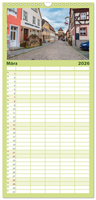 Seßlach - Kleinod des Coburger Landes (CALVENDO Familienplaner 2026)