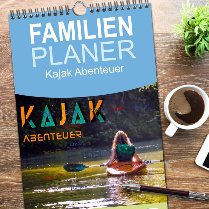 Kajak Abenteuer (CALVENDO Familienplaner 2026)