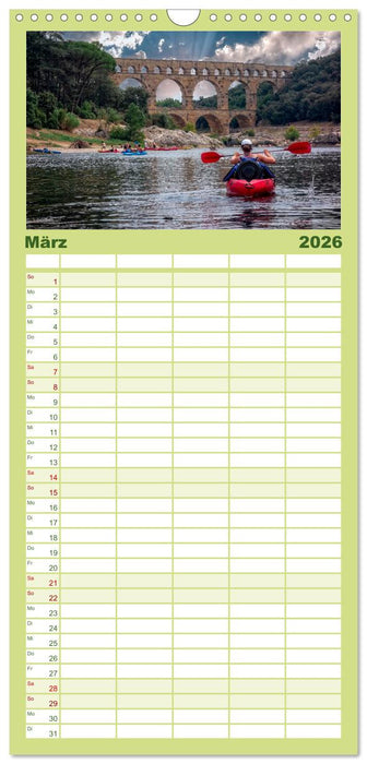 Kajak Abenteuer (CALVENDO Familienplaner 2026)