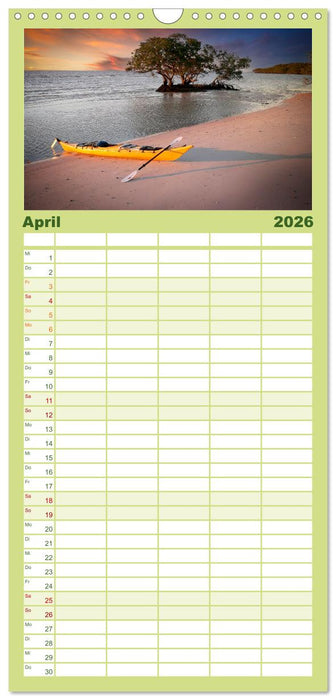 Kajak Abenteuer (CALVENDO Familienplaner 2026)