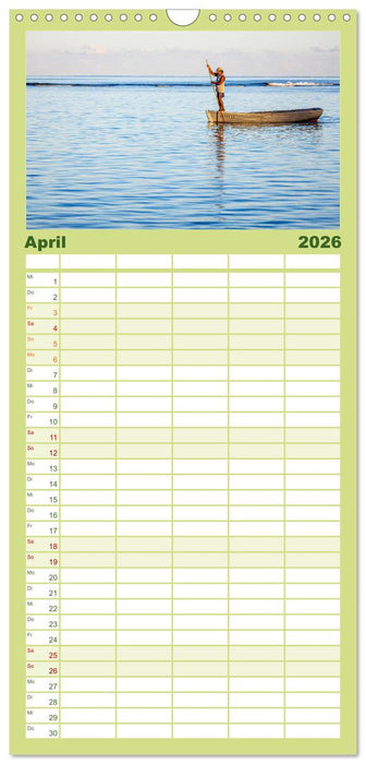 Trauminseln der Welt - Mauritius (CALVENDO Familienplaner 2026)