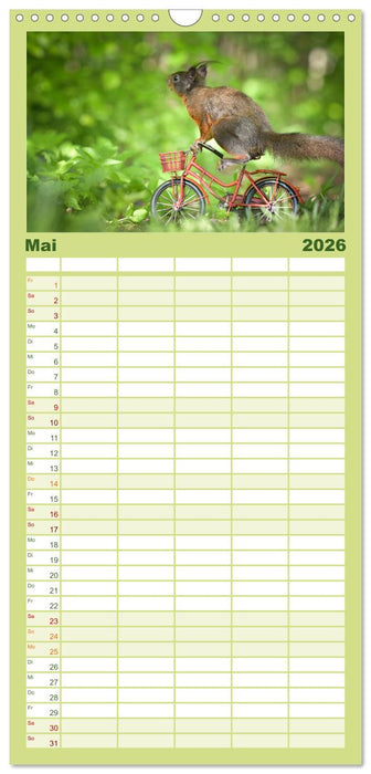 Geheimes Waldleben (CALVENDO Familienplaner 2026)