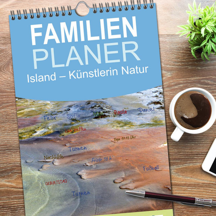 Island – Künstlerin Natur (CALVENDO Familienplaner 2026)