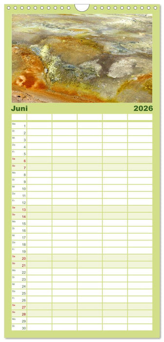 Island – Künstlerin Natur (CALVENDO Familienplaner 2026)