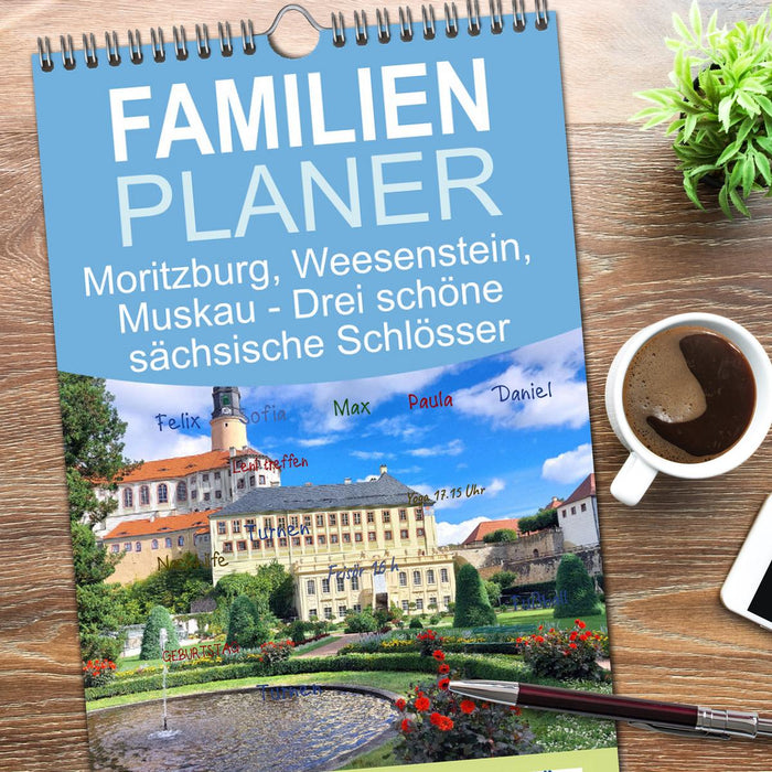 Moritzburg, Weesenstein, Muskau - Drei schöne sächsische Schlösser (CALVENDO Familienplaner 2026)
